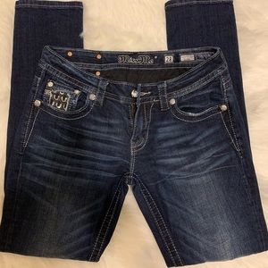 Miss Me Dark skinny jeans